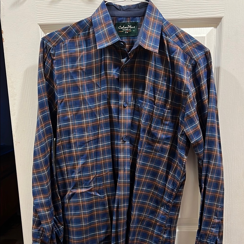 Blue Plaid Men's Shirt